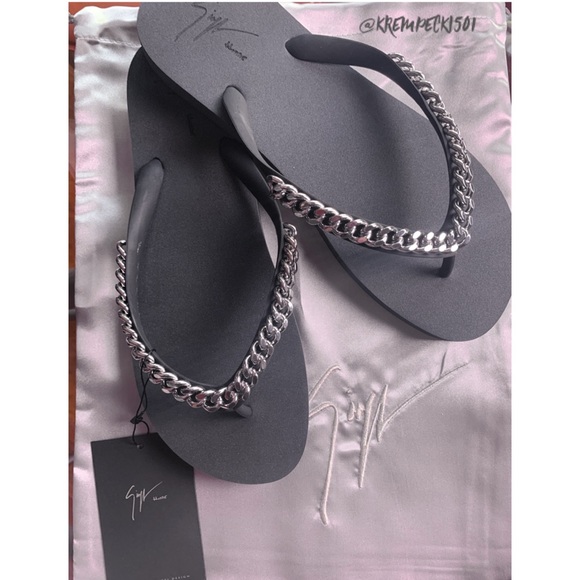 giuseppe zanotti • NEW • men’s chain flip flop - Picture 4 of 9